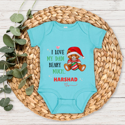 I Love My Dadi Beary Much - Custom Baby Romper