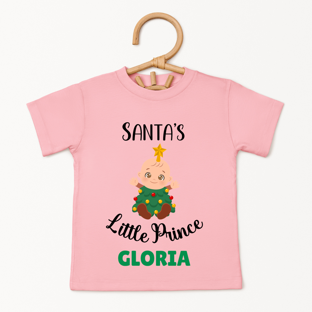 Santa's Little Prince - Custom Kids Tee