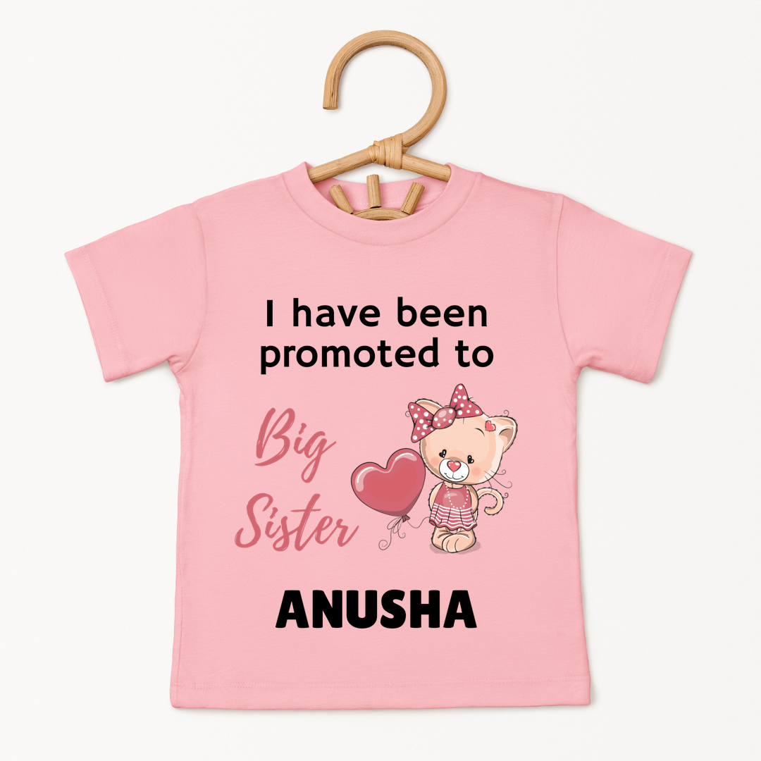 Promoted To Big SIster - Custom Kids Tee