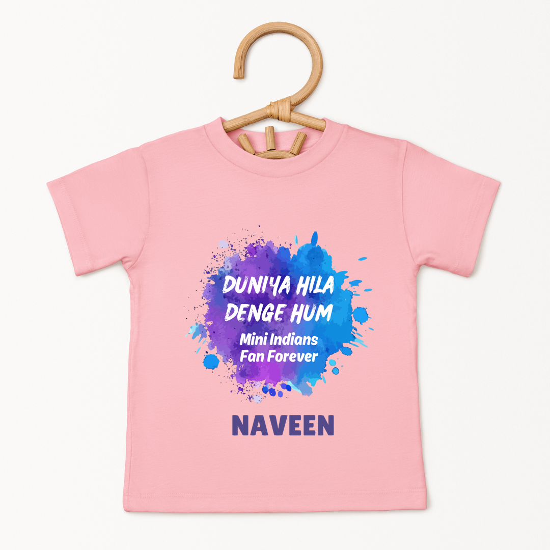 Mini Mumbai Indians Fan - Custom Kids Tshirt