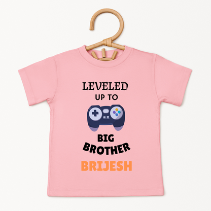 Levelled Upto Big Brother - Custom Kids Tee
