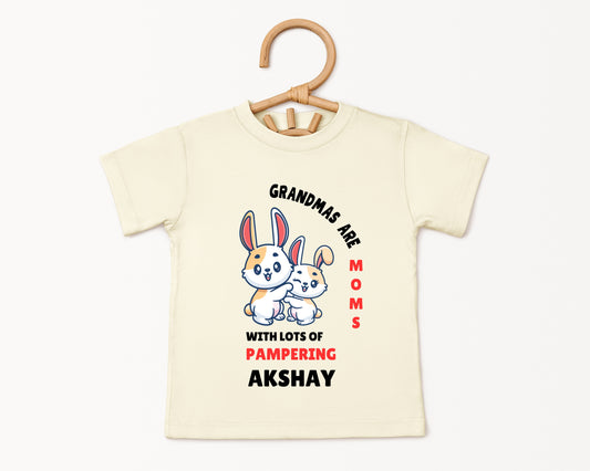 Grandma's Are Moms With Lot Of Pampering - Custom Kids Tee