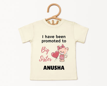 Promoted To Big SIster - Custom Kids Tee