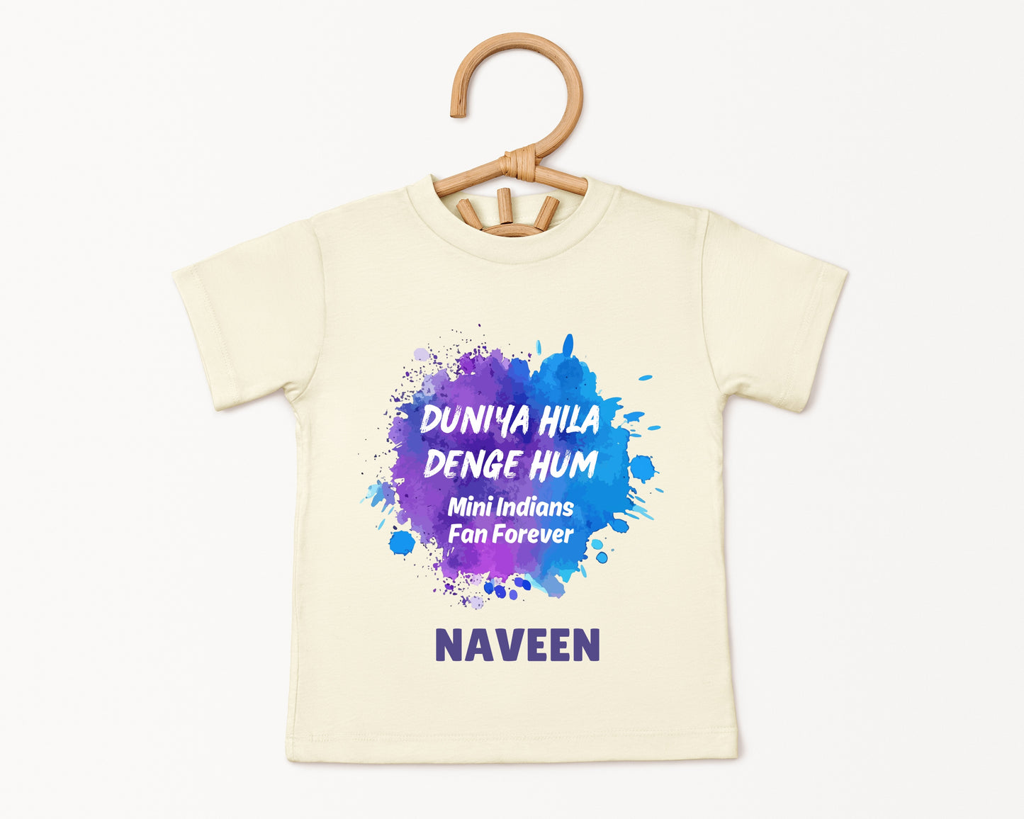 Mini Mumbai Indians Fan - Custom Kids Tshirt