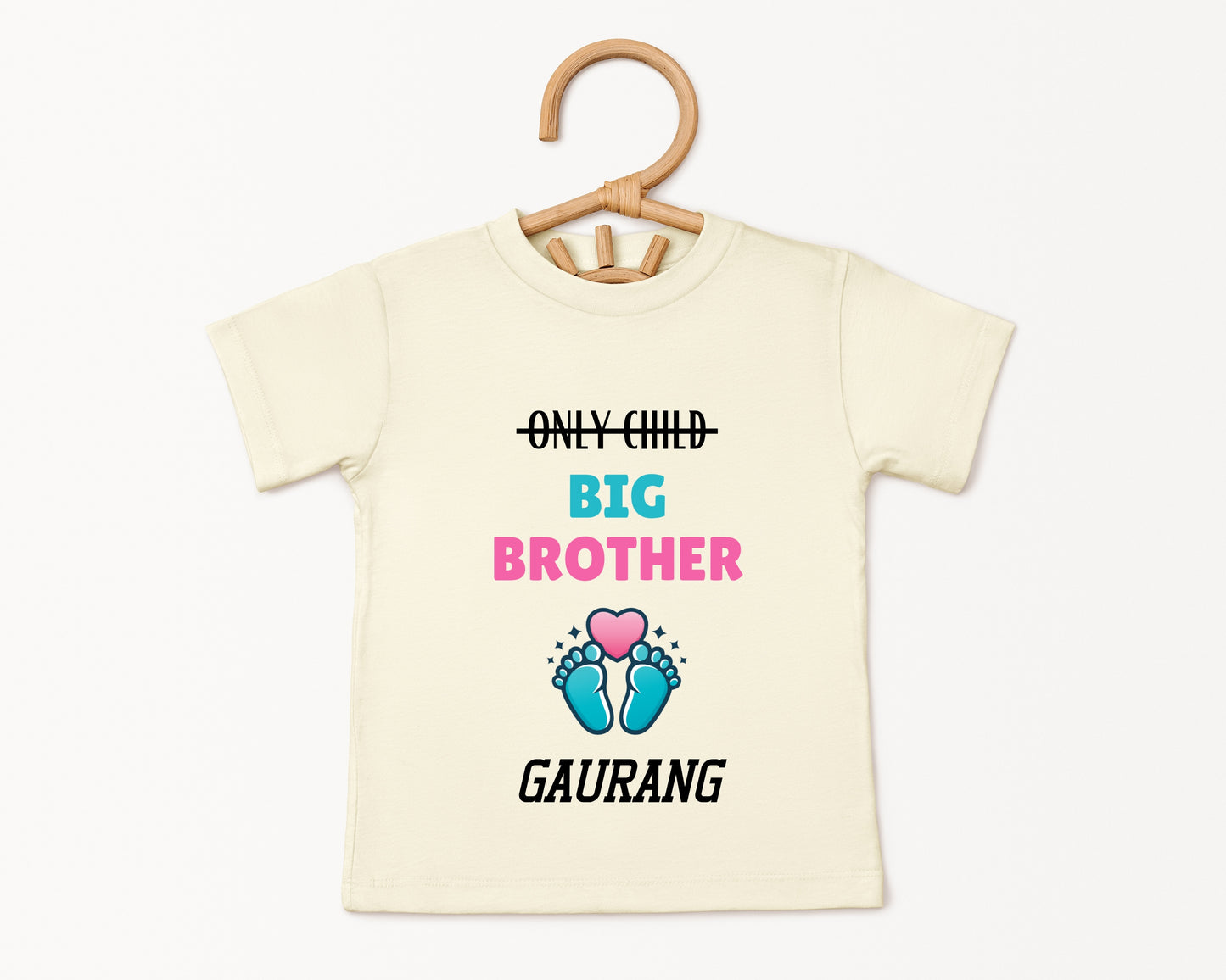 Only Child Big Brother - Custom Kids Tee