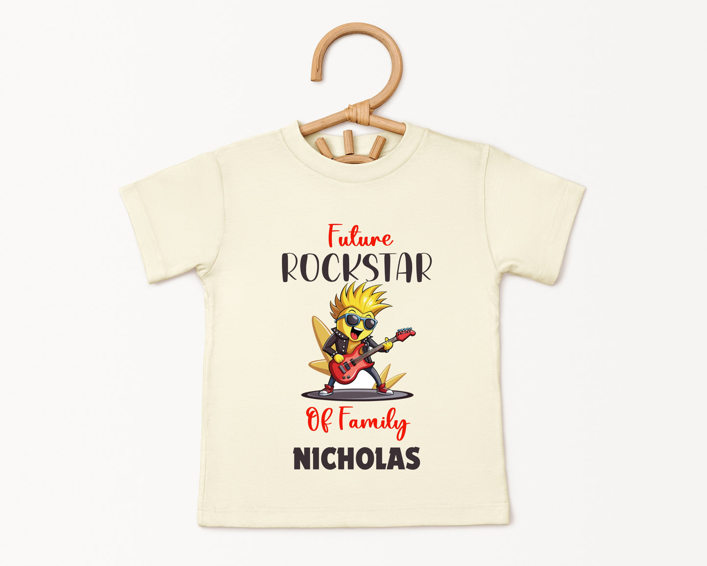 Rockstar Of Family - Custom Kids Tee