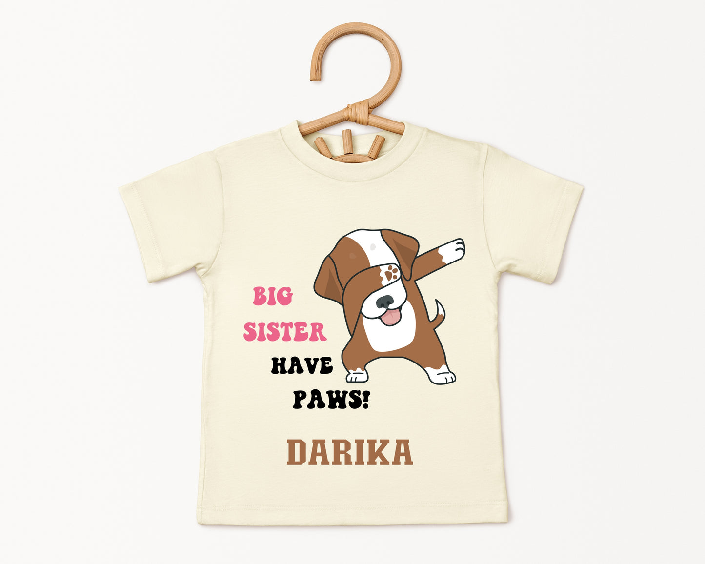 Big Sister Have Paws - Custom Kids Tee