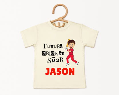 Future Cricket Star - Custom Kids Tee