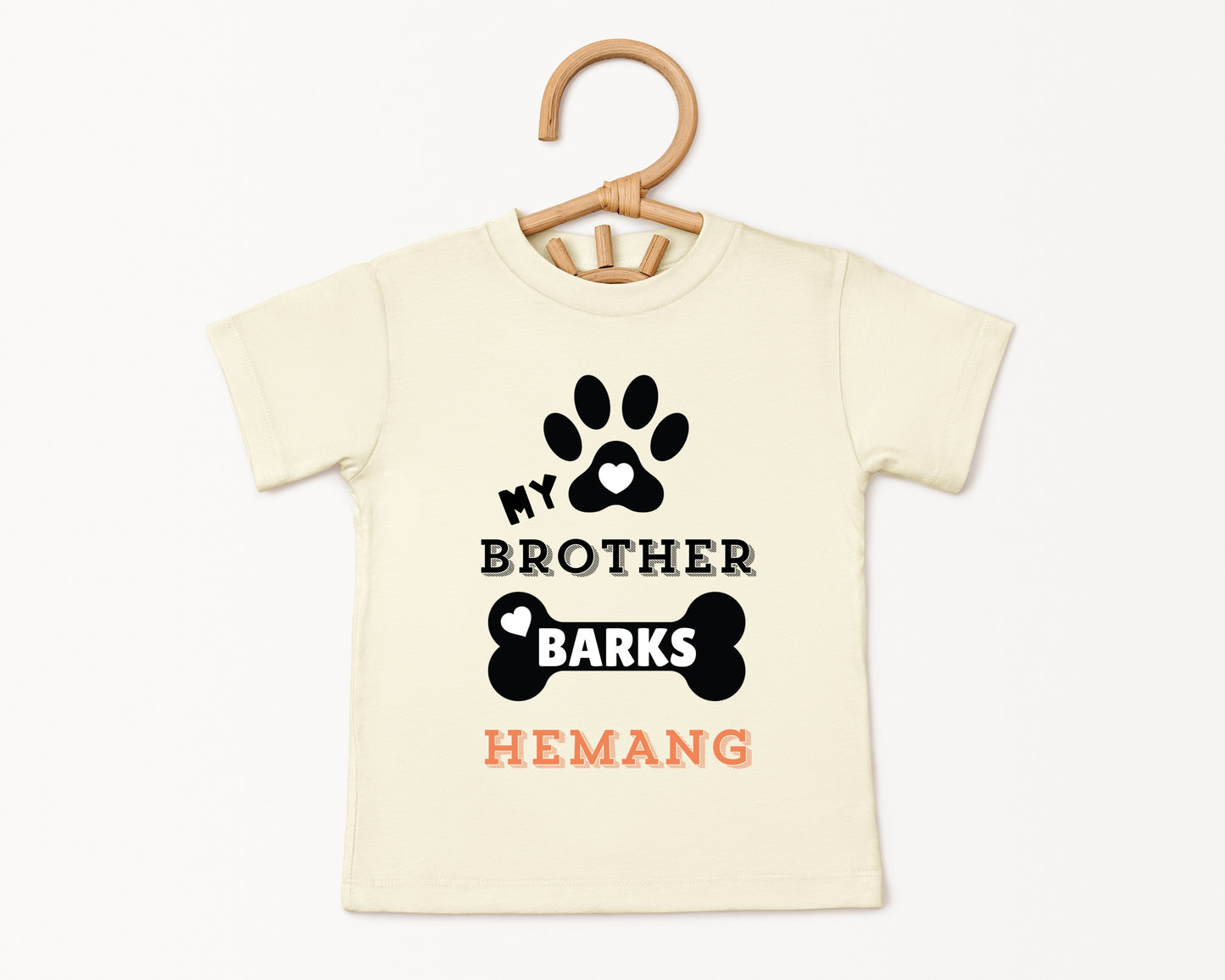 My Brother Barks - Custom Kids Tee
