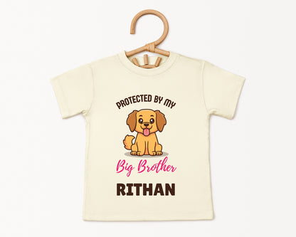 Protected By My Big Brother - Custom Kids Tee