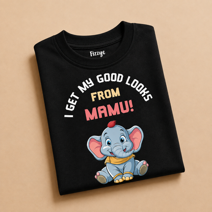 I Get My Good Looks From Mamu - Kids Tshirt