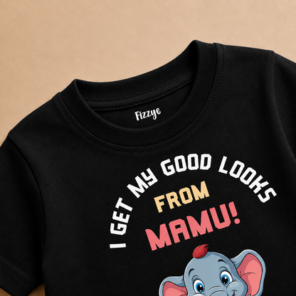 I Get My Good Looks From Mamu - Kids Tshirt