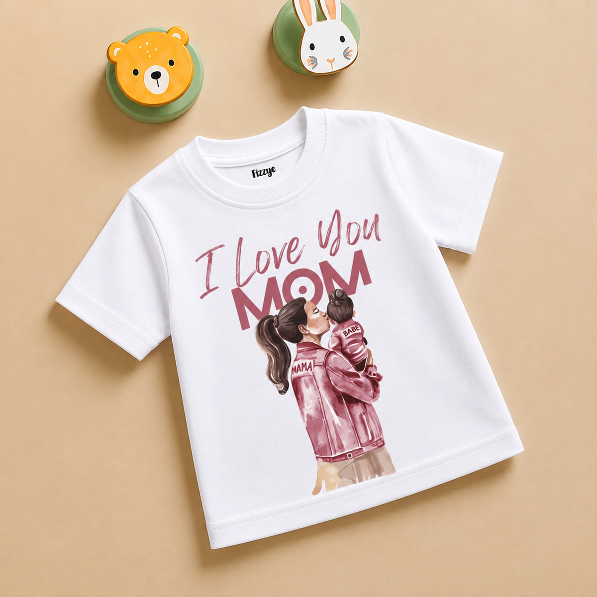 I Love You Mom - Kids Tshirt