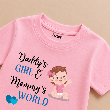 Daddy's Girl & Mommy's World - Kids Tee