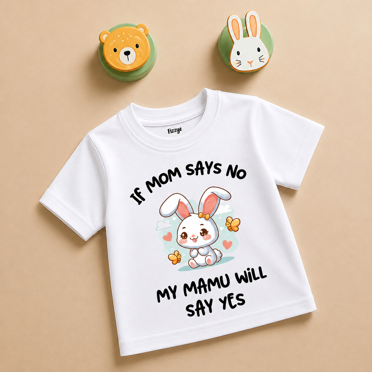 If Mom Says No Mamu Will Say Yes - Kids Tshirt