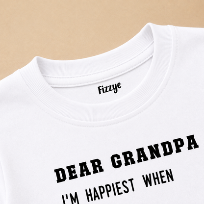 Happiest With Grandpa - Kids Tee