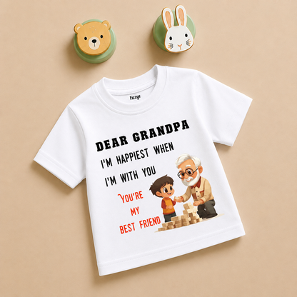 Happiest With Grandpa - Kids Tee