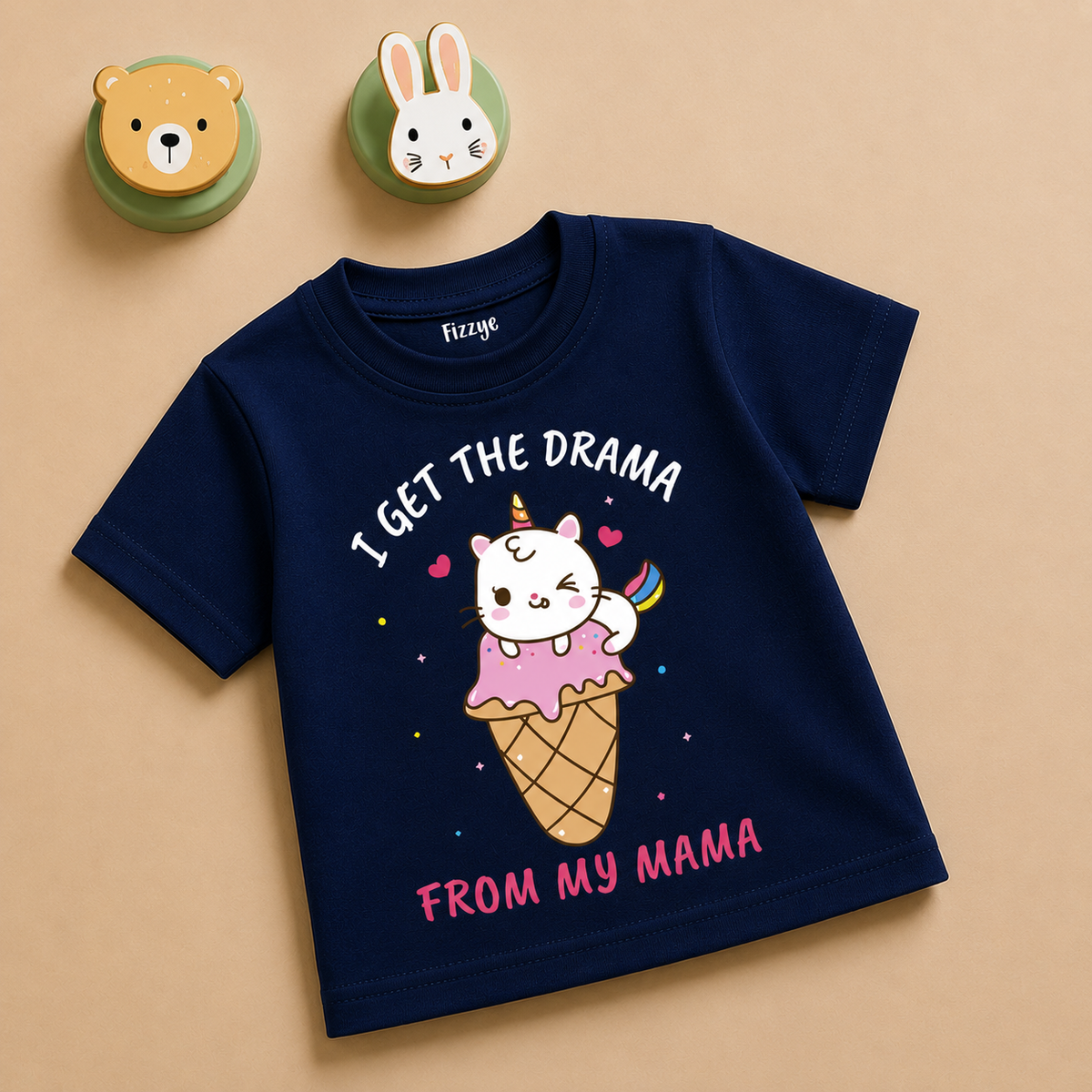 I Get The Drama From My Mama - Kids Tshirt