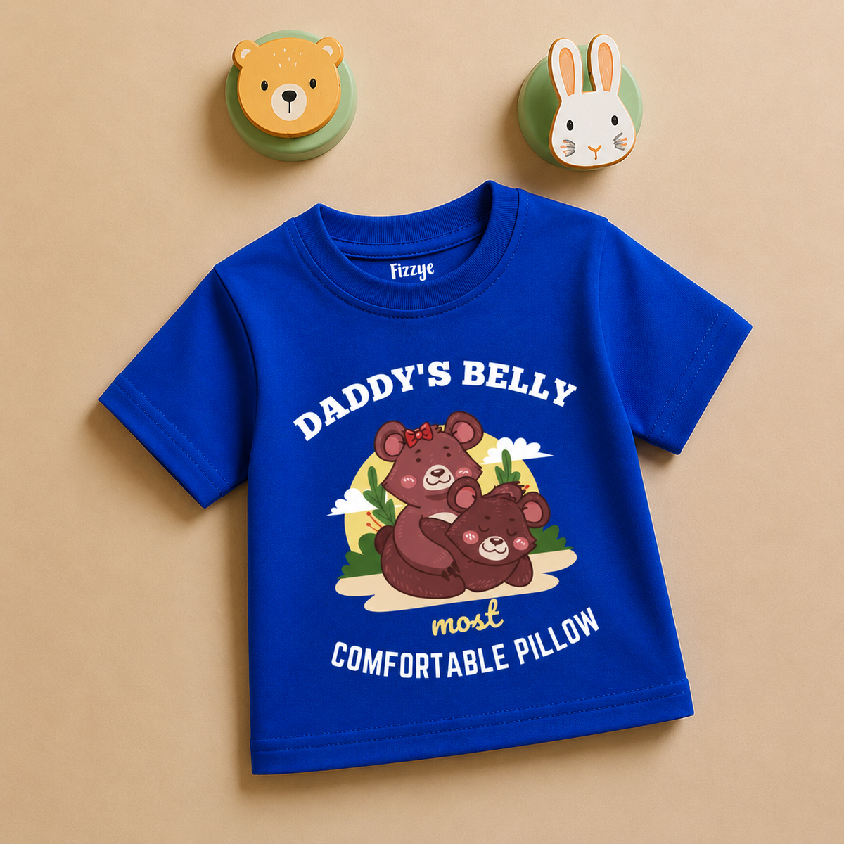 Daddy's Belly Most Comfortable Pillow - Kids Tshirt