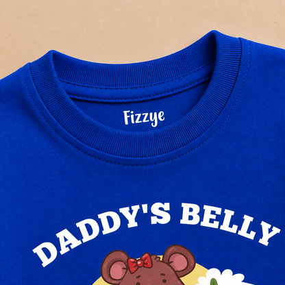 Daddy's Belly Most Comfortable Pillow - Kids Tshirt