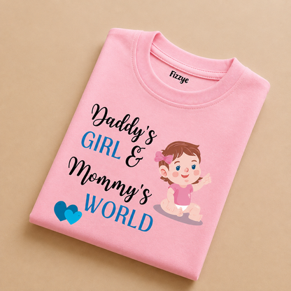 Daddy's Girl & Mommy's World - Kids Tee