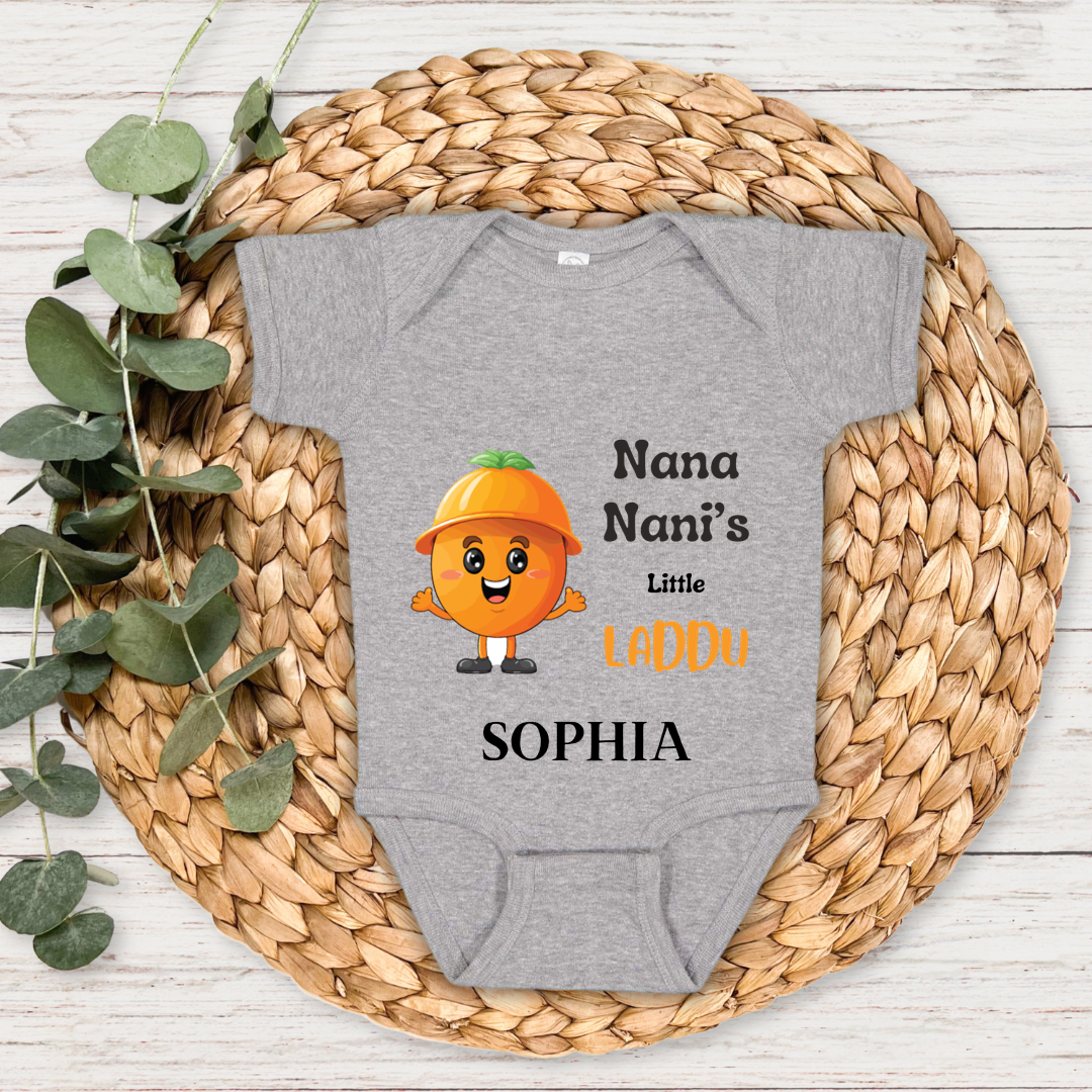 Nana Nani's Little Laddoo - Custom Baby Romper