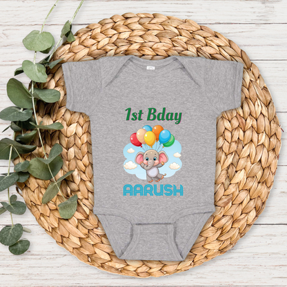 1st Baby Birthday - Custom Baby Romper