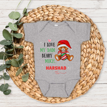 I Love My Dadi Beary Much - Custom Baby Romper