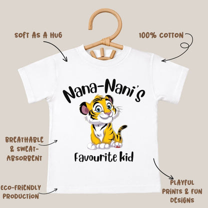 Nana - Nani's Favourite Kid - Kids Tee