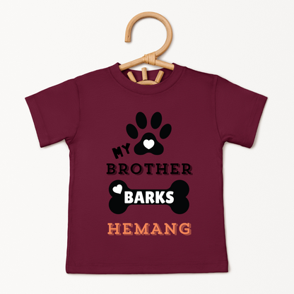 My Brother Barks - Custom Kids Tee