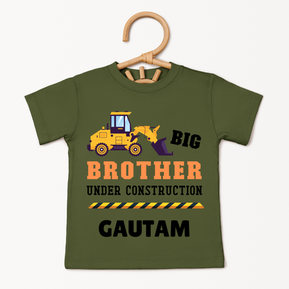 Big Brother Under Construction - Custom Kids Tee