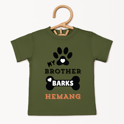 My Brother Barks - Custom Kids Tee