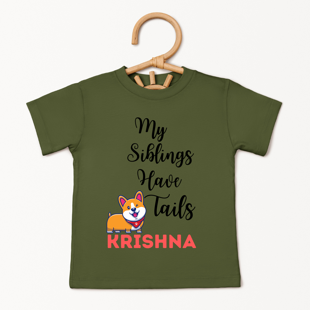 My Siblings Have Tails - Custom Kids Tee