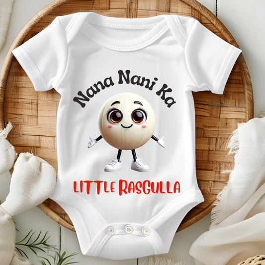 Nana Nani's Little Rasgulla-Personalised Kids Romper