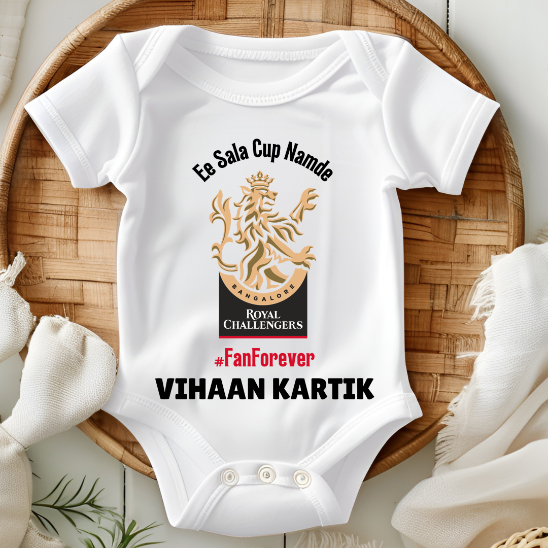 Royal Challengers Bangalore - Custom Kids Romper