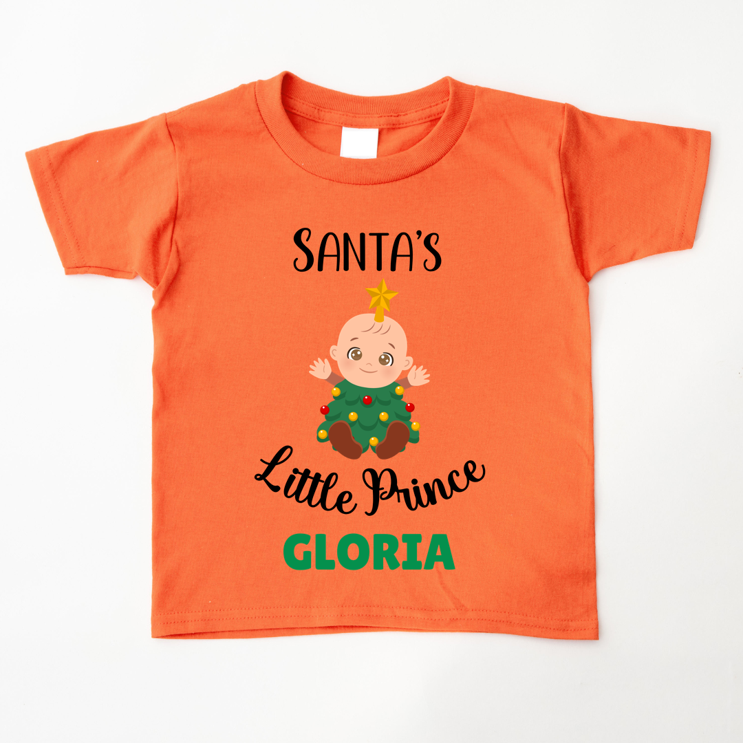 Santa's Little Prince - Custom Kids Tee