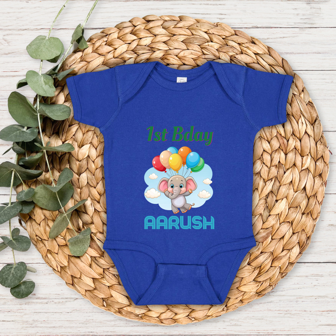 1st Baby Birthday - Custom Baby Romper