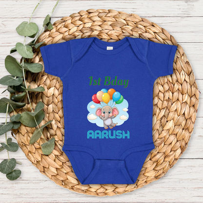 1st Baby Birthday - Custom Baby Romper