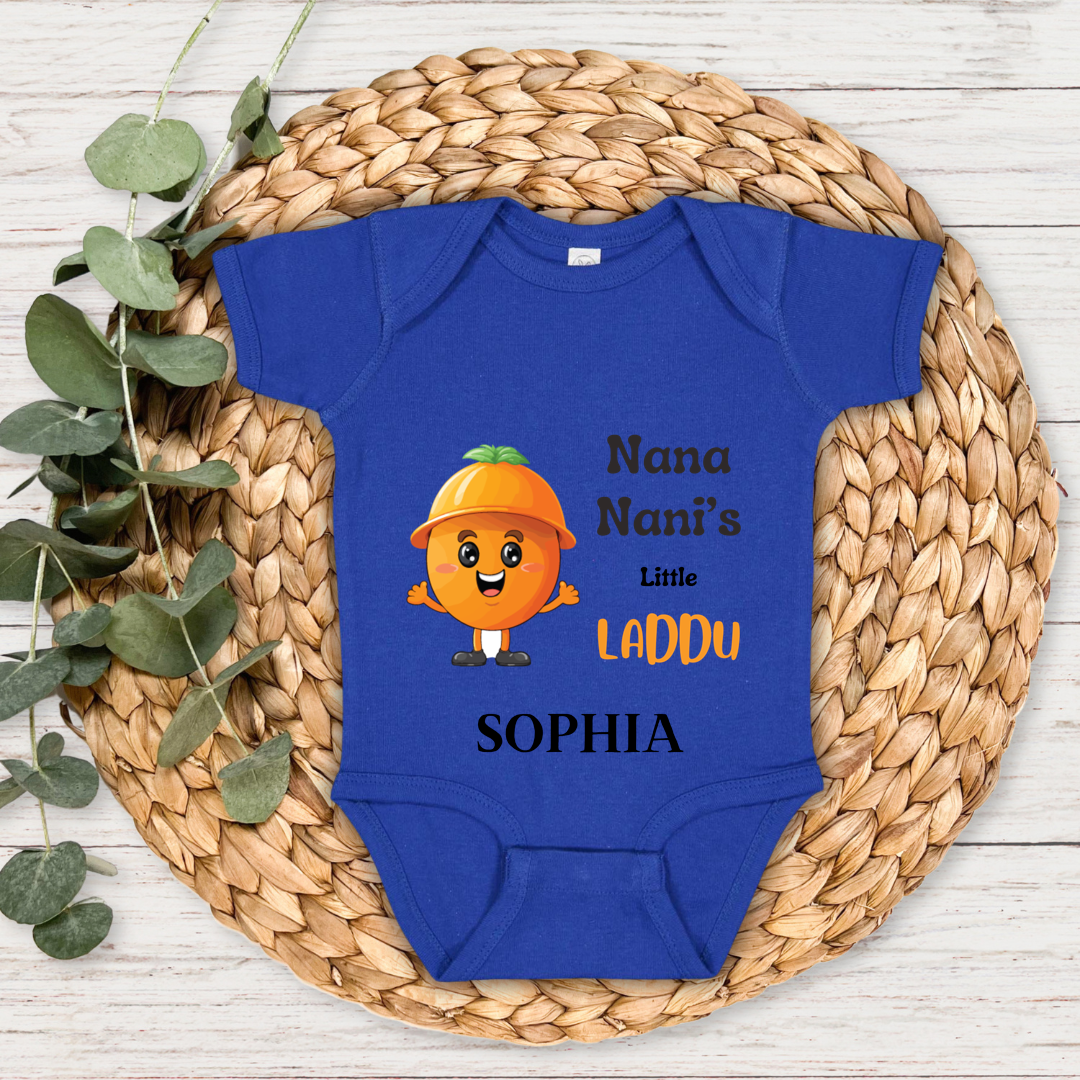 Nana Nani's Little Laddoo - Custom Baby Romper