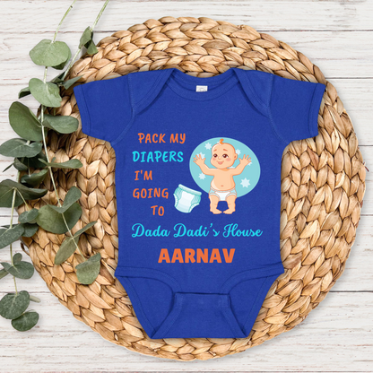 Packing My Diapers - Custom Kids Tee