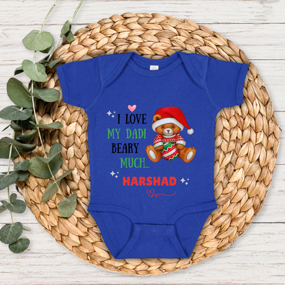 I Love My Dadi Beary Much - Custom Baby Romper