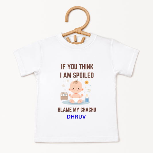 Meet My Chachu If You Think I Am Spoiled - Custom Kids Tee