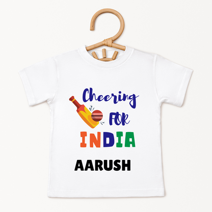 Cheering For India - Custom Kids Tee