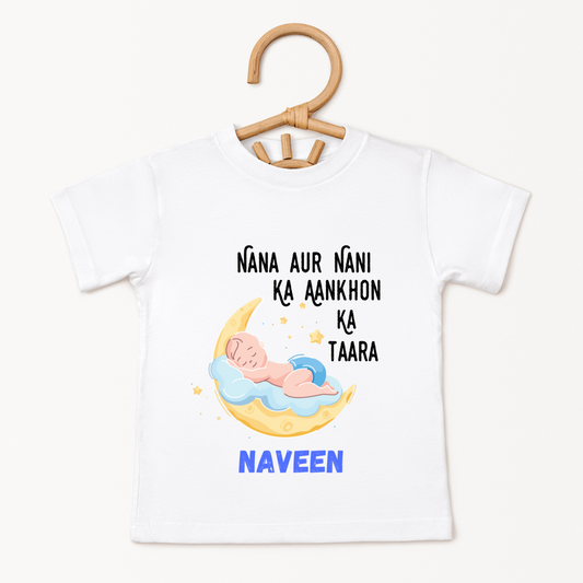 Nana Aur Nani Ka Ankhon Ka Taara - Customised Kids Tee