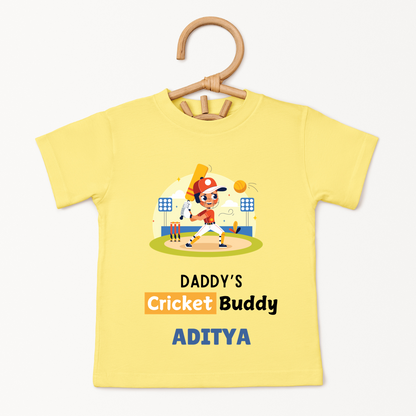Daddy's Cricket Buddy - Custom Kids Tee