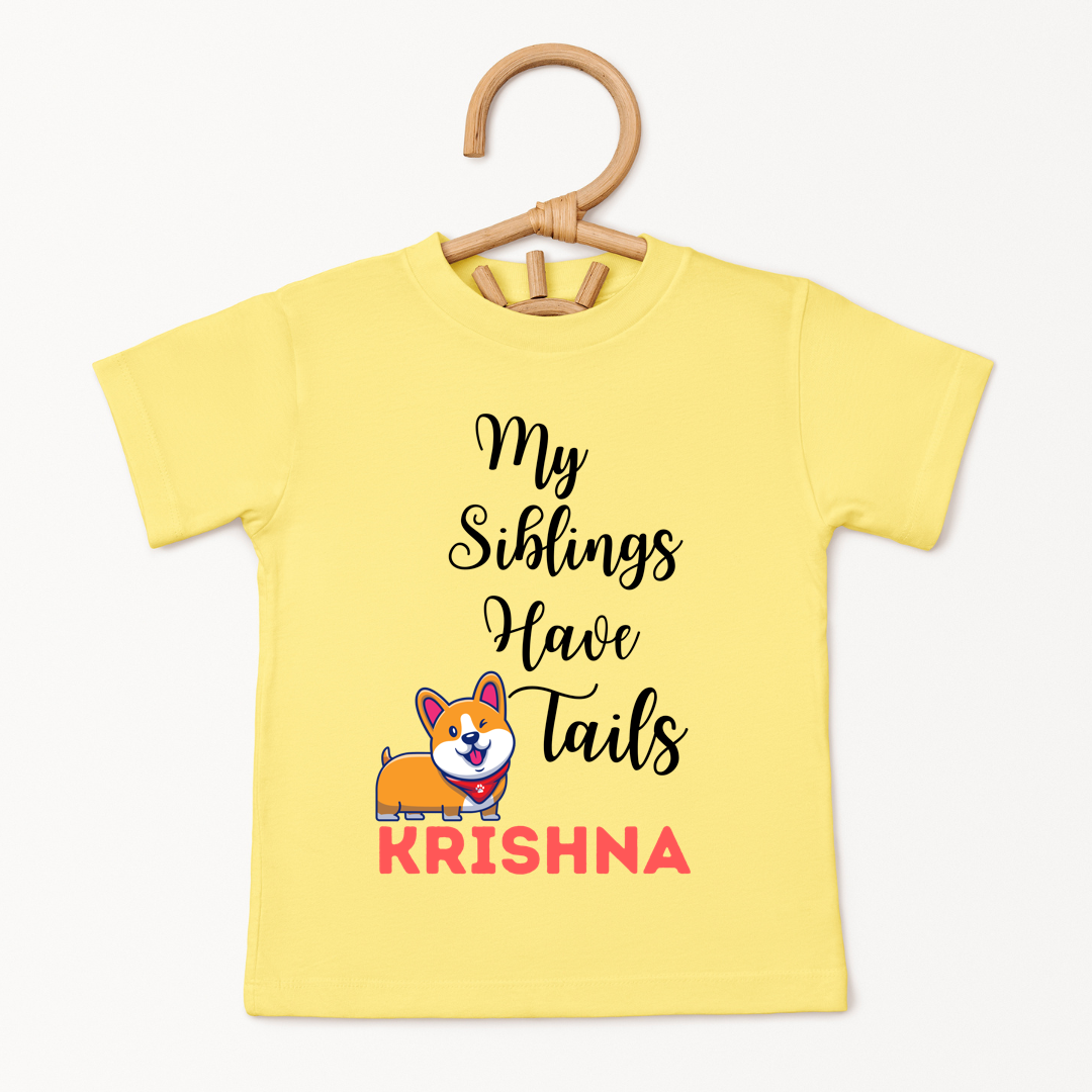 My Siblings Have Tails - Custom Kids Tee