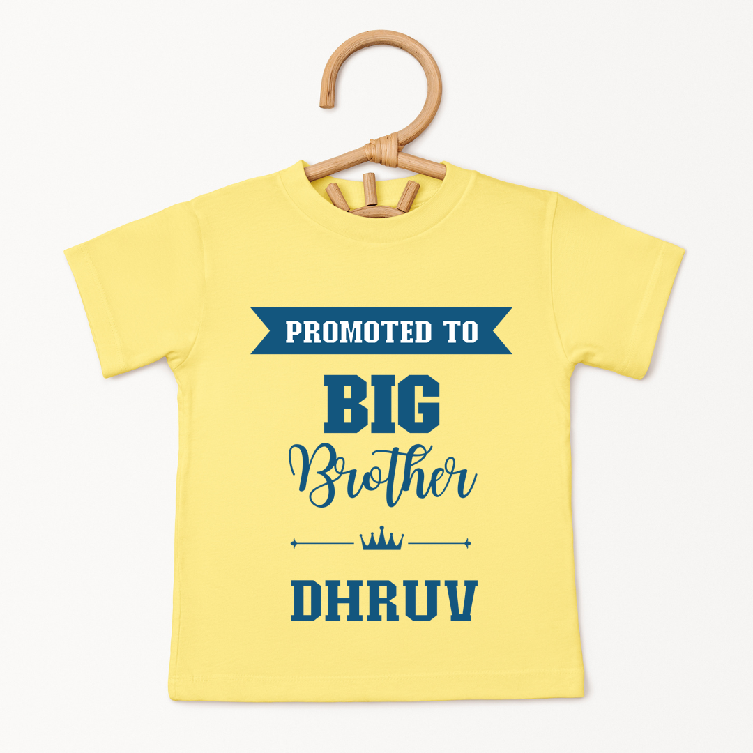 Promoted To Big Brother - Custom Kids Tee