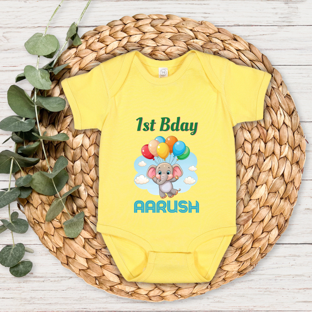 1st Baby Birthday - Custom Baby Romper