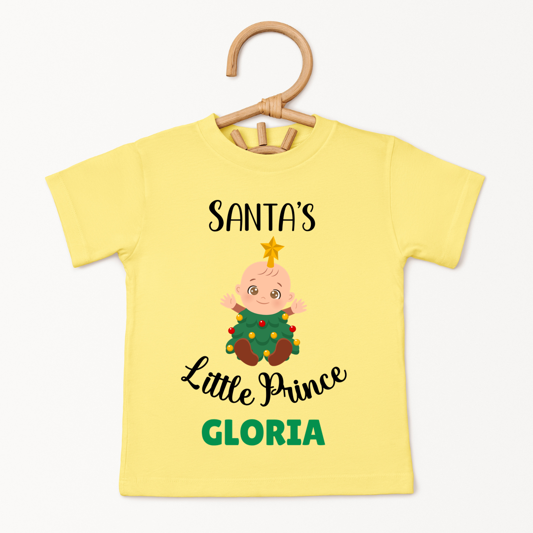 Santa's Little Prince - Custom Kids Tee