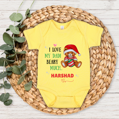 I Love My Dadi Beary Much - Custom Baby Romper